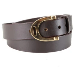 Mink Horse Klassischer Ledergürtel Mit Großer Steigbügelschnalle 5 Mink Horse Klassischer Ledergürtel Mit Großer Steigbügelschnalle -Equestrian Dreams 331226 DBR 1