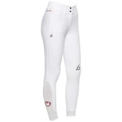 Cavalleria Toscana CT Team Red Stripe High Waist Reithose Mit Vollbesatz -Equestrian Dreams 338470 WH 3
