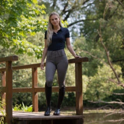 Horze Desiree Reithose Mit Vollbesatz Für Damen Mit Silikon Grip Und Gürtelschlaufen -Equestrian Dreams 36055 CRDG 7