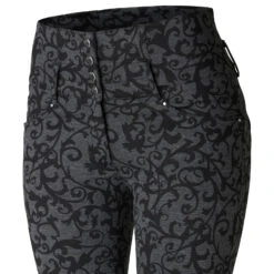 Horze Tara Damen Reithose Mit Silikonvollbesatz Und Hohem Bund -Equestrian Dreams 36091 BL G 4