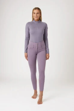 Horze Tara Damen Reithose Mit Kniebesatz Und Hohem Bund -Equestrian Dreams 36092 rgpu 03