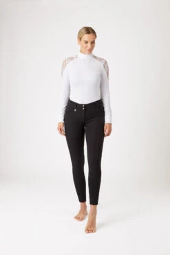 Horze Grand Prix Damen Reithose Mit Kniebesatz -Equestrian Dreams 36272 BL 3