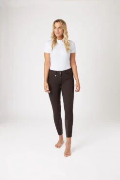 Horze Grand Prix Damen Reithose Mit Vollbesatz Mit Silikon Grip -Equestrian Dreams 36291 DBR 3