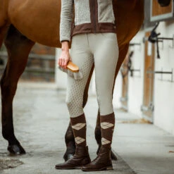 Horze Sienna Damen Reithose Mit Vollbesatz Und Silikon Grip -Equestrian Dreams 36660 FLBR 4