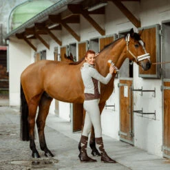 Horze Sienna Damen Reithose Mit Vollbesatz Und Silikon Grip -Equestrian Dreams 36660 FLBR 5