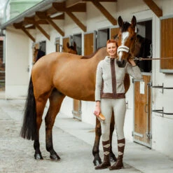 Horze Sienna Damen Reithose Mit Vollbesatz Und Silikon Grip -Equestrian Dreams 36660 FLBR 6