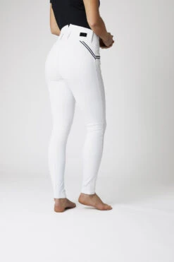 Horze Della Damen Kniebesatzreithose Mit Hohem Bund Und Kontrasteinfassung -Equestrian Dreams 36691 WH 2