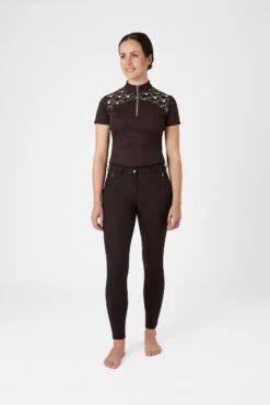 Horze Kaitlin Damen Vollbesatzreithose Mit Blumendetail -Equestrian Dreams 36705 AFBR 3