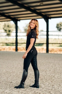 Horze Kaitlin Damen Vollbesatzreithose Mit Blumendetail -Equestrian Dreams 36705 AFBR 7