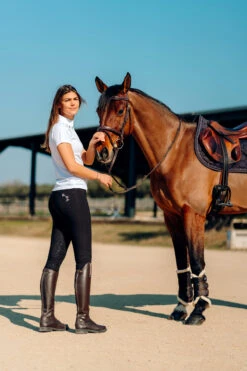 Horze Kaitlin Damen Kniebesatzreithose Mit Blumendetail -Equestrian Dreams 36706 AFBR 7