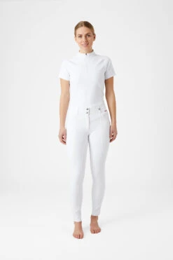 B Vertigo Davina Mittelhohe Kniebesatzreithose Mit Handytaschen Für Damen -Equestrian Dreams 36723 WH 3