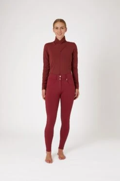Horze Ingrid Damen Winter Reithose Mit Hohem Bund Und Kniebesatz -Equestrian Dreams 36743 MWRE 3