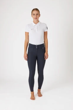 Horze Indira Damen Kniebesatzreithose Mit Hohem Bund -Equestrian Dreams 36768 IKB 3