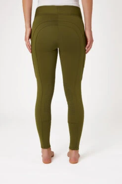 Horze Active Damen Winter Kniebesatzreitleggings Mit Handytasche -Equestrian Dreams 36790 dogr 04