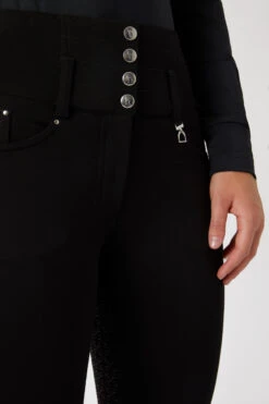 Horze Tara Damen Mid-Season Vollbesatzreithose Mit Hohem Bund -Equestrian Dreams 36791 BL 5