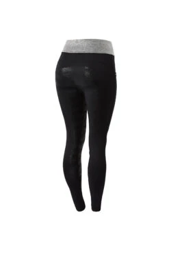Horze Damen Reitleggings Mit Silikonvollbesatz Und Glitzerbund