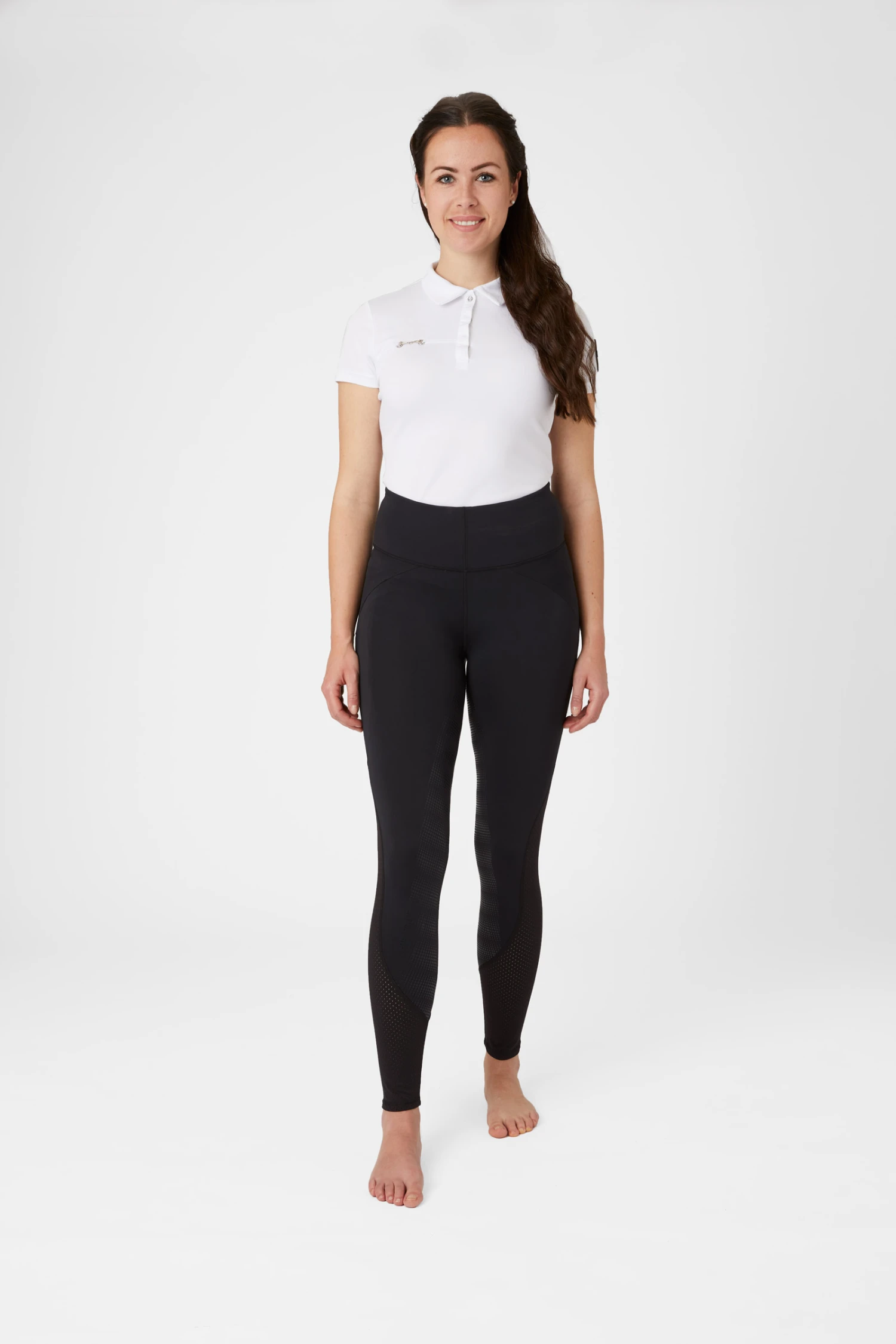 Horze Damen Reitleggings Mit Silikonvollbesatz Und Mesh Einsätzen 5 Horze Damen Reitleggings Mit Silikonvollbesatz Und Mesh Einsätzen – Bild 3