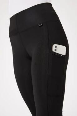 Horze Reitleggings Mit Silikonvollbesatz Und Kristalltaschen -Equestrian Dreams 36908 BL 5