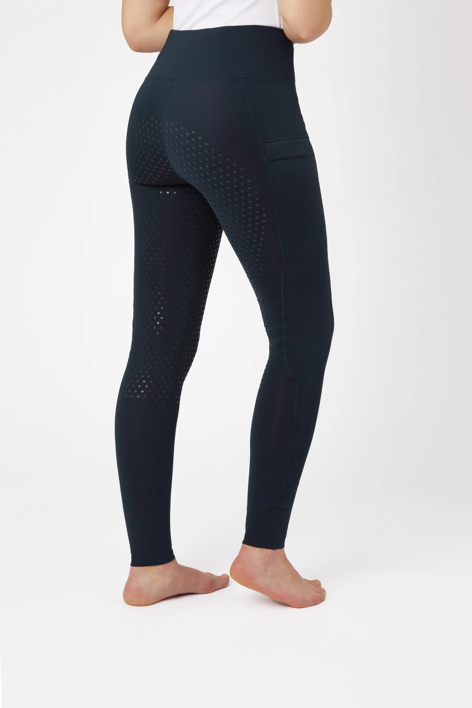 Horze Damen Vollbesatzreitleggings Mit Mesh-Beinabschlüssen 11 Horze Damen Vollbesatzreitleggings Mit Mesh-Beinabschlüssen – Bild 9