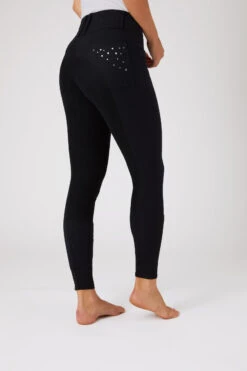 Horze Damenreithose Mit Ledervollbesatz Und Kristalltaschen -Equestrian Dreams 36959 BL 2