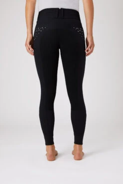 Horze Damenreithose Mit Ledervollbesatz Und Kristalltaschen -Equestrian Dreams 36959 BL 4