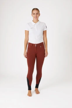 Horze Damen Reithose Mit Silikonvollbesatz Und Hohem Bund -Equestrian Dreams 36960 bre 03