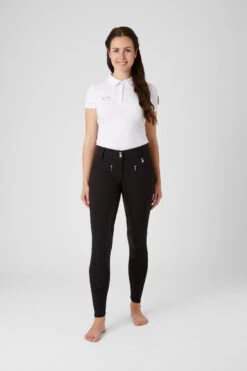 Damen Reithose Mit Silikonvollbesatz Und Hohem Bund -Equestrian Dreams CP3652 BL 3