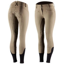 Damen Reithose Mit Silikonvollbesatz Und Hohem Bund -Equestrian Dreams CP3652 BR 1