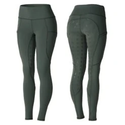 Reitleggings Mit Vollbesatz Für Damen Aus Silikon Mit Hohem Bund -Equestrian Dreams CP3675 GR 1