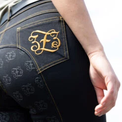 Reithose Mit Vollbesatz In Jeansoptik Für Damen -Equestrian Dreams CP3680 BL 11