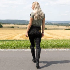 Reithose Mit Vollbesatz In Jeansoptik Für Damen -Equestrian Dreams CP3680 BL 7