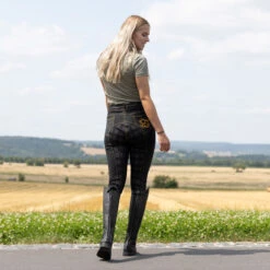 Reithose Mit Vollbesatz In Jeansoptik Für Damen -Equestrian Dreams CP3680 BL 9