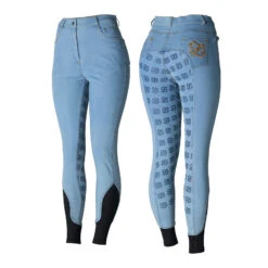 Reithose Mit Vollbesatz In Jeansoptik Für Damen -Equestrian Dreams CP3680 LB 1