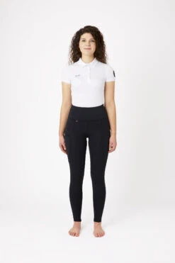 Reitleggings Mit Vollbesatz Für Damen Aus Silikon Mit Hohem Bund -Equestrian Dreams cp3675 bl 03